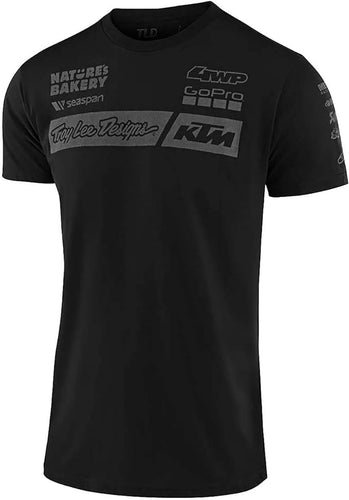 TROY LEE DESIGNS TEAM KTM ADULT CASUAL T-SHIRT BLACK