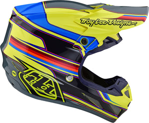 Troy Lee Designs SE4 Comp Speed MIPS ADULT Motocross Helmet Yellow/Grey