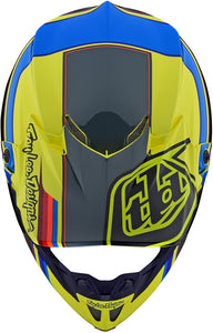 Troy Lee Designs SE4 Comp Speed MIPS ADULT Motocross Helmet Yellow/Grey