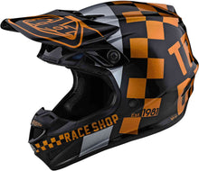 Load image into Gallery viewer, Troy Lee Designs SE4 Poly Adult Motocross Helmet Checker Gold/Black