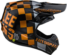 Load image into Gallery viewer, Troy Lee Designs SE4 Poly Adult Motocross Helmet Checker Gold/Black