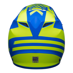 Bell MX-9 Mips Adult Motocross Helmet Disrupt Matte Classic Blue/Hi-Viz Yellow