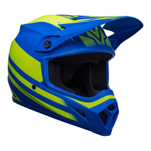 Load image into Gallery viewer, Bell MX-9 Mips Adult Motocross Helmet Disrupt Matte Classic Blue/Hi-Viz Yellow