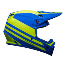 Load image into Gallery viewer, Bell MX-9 Mips Adult Motocross Helmet Disrupt Matte Classic Blue/Hi-Viz Yellow