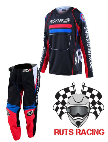 Troy Lee Designs GP Youth Motocross Kit Combo Drop In Charcoal