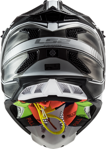 LS2 MX470 SUBVERTER POWERJEANS ADULT MOTOCROSS HELMET SILVER/BLACK