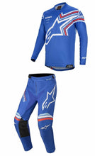 Load image into Gallery viewer, Alpinestars Racer Braap Adult Motocross Kit Combo BLUE/OFF WHITE