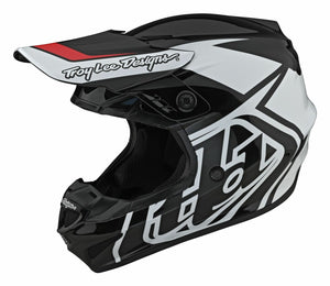 TROY LEE DESIGNS GP ADULT MOTOCROSS HELMET OVERLOAD BLACK/WHITE