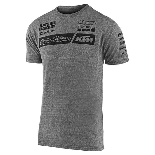 TROY LEE DESIGNS TEAM KTM ADULT CASUAL T-SHIRT GREY