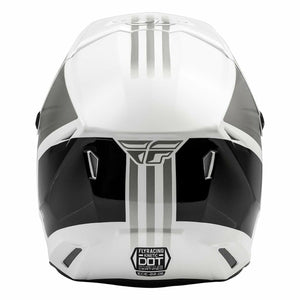 FLY RACING KINETIC K220 ADULT MOTOCROSS HELMET WHITE/GREY/BLACK