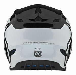 TROY LEE DESIGNS GP ADULT MOTOCROSS HELMET OVERLOAD BLACK/WHITE