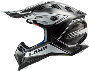 LS2 MX470 SUBVERTER POWERJEANS ADULT MOTOCROSS HELMET SILVER/BLACK