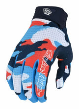 Load image into Gallery viewer, Troy Lee Designs GP Air Youth Motocross Gloves Formula Camo Navy/Orange